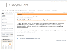 Tablet Screenshot of alknyelvport.nytud.hu